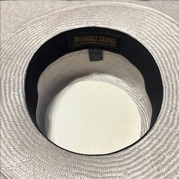 Stylish Goorin Bros.  Straw Boater Hat with Ribbon - brand new! - Picture 3 of 5